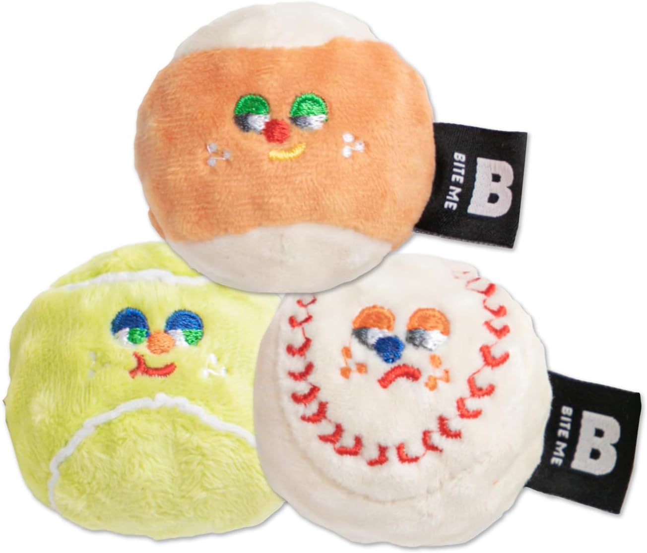 BITE ME Mini Sports Ball Toy Set (3 Pack)