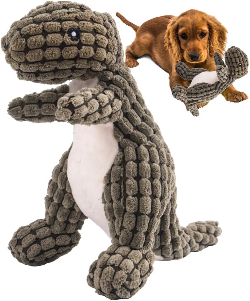 - Bamaru Shop Chewing Saurus, Stress Relief, Exercise, Dog Toy, Chew Toy, Plush Toy, Shoes, Sound, Present, Gift, Small Dogs (Tyrannosaurus, Brown)