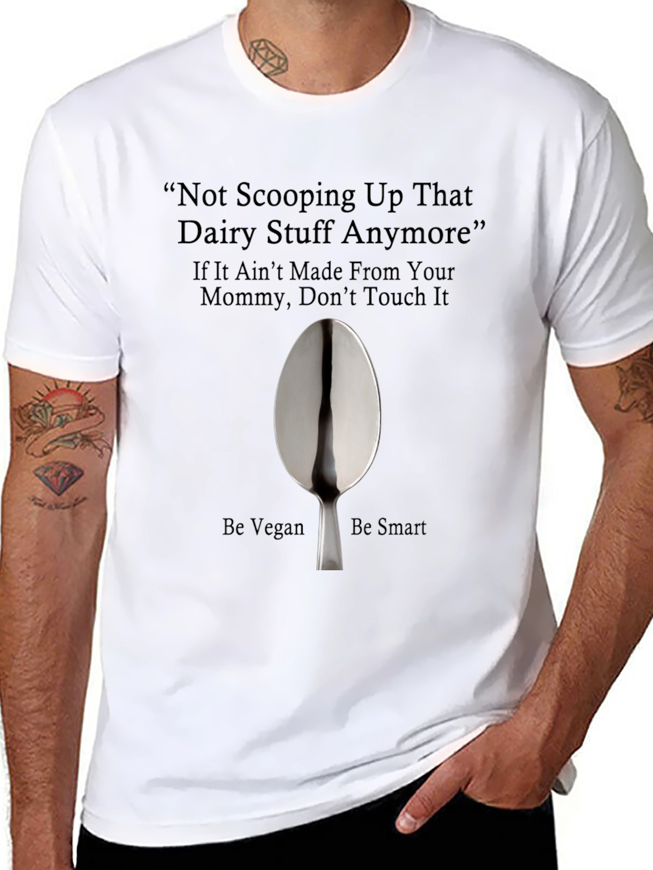 Vegan T-Shirt - Not Scooping Up That Dairy