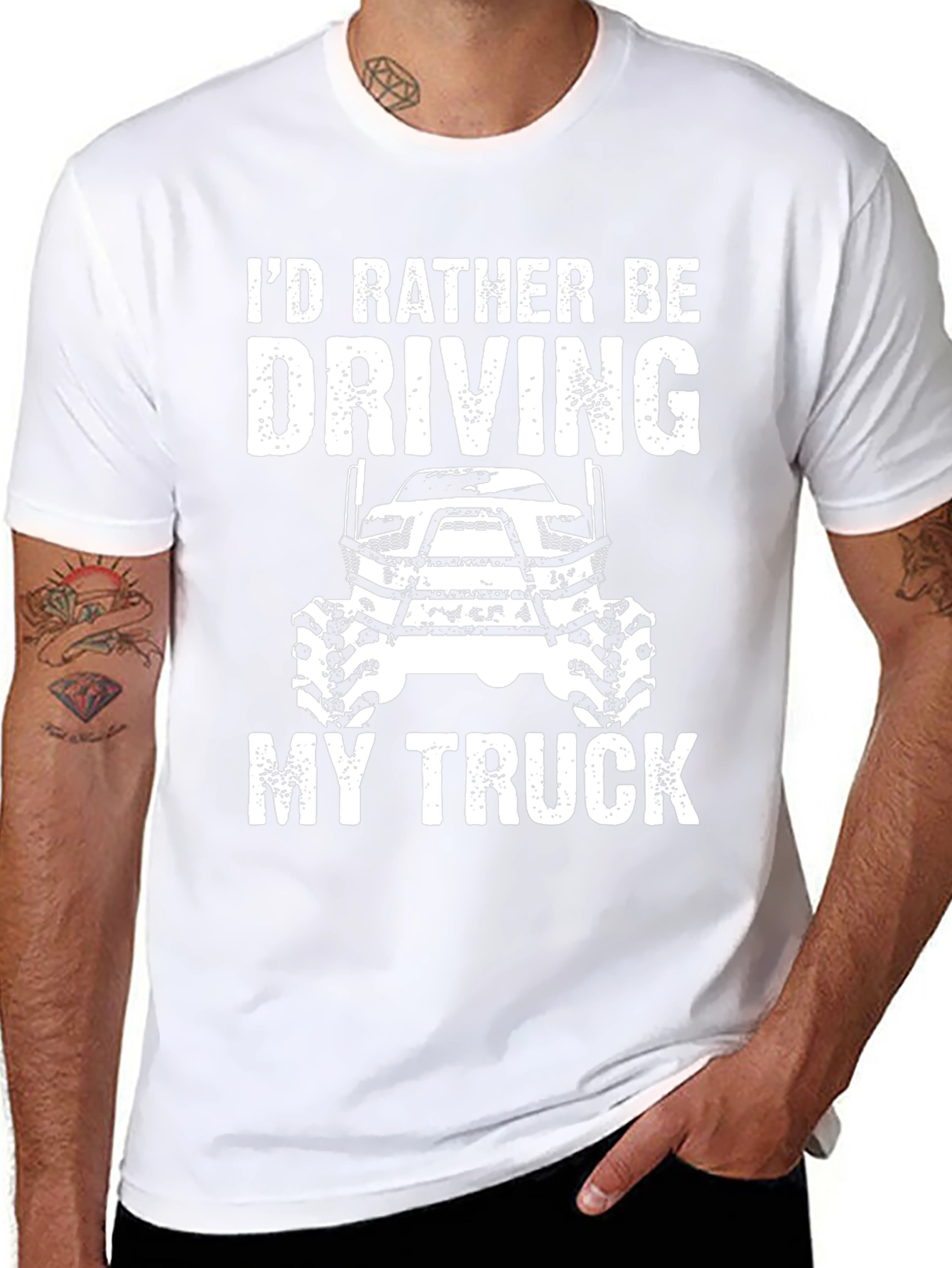 Id Rather Be Driving My Truck T-Shirt