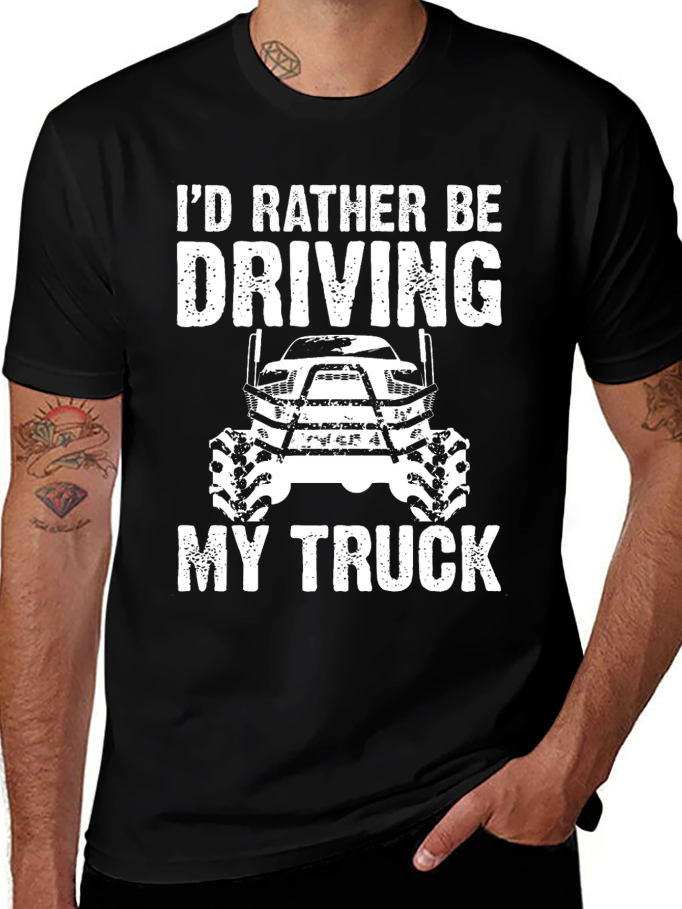 Id Rather Be Driving My Truck T-Shirt
