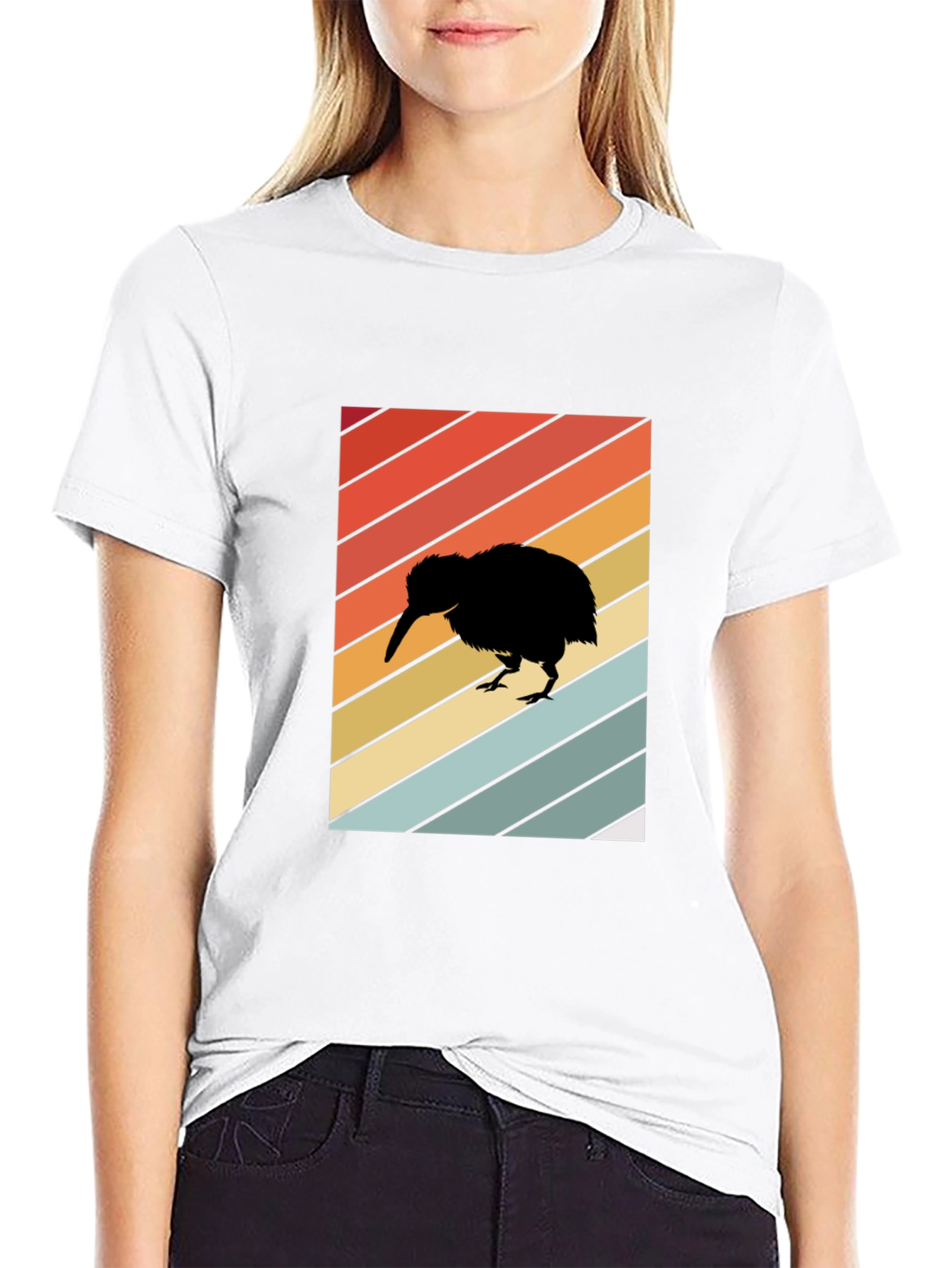 Retro Kiwi Bird T-Shirt - Cool Animal Tee