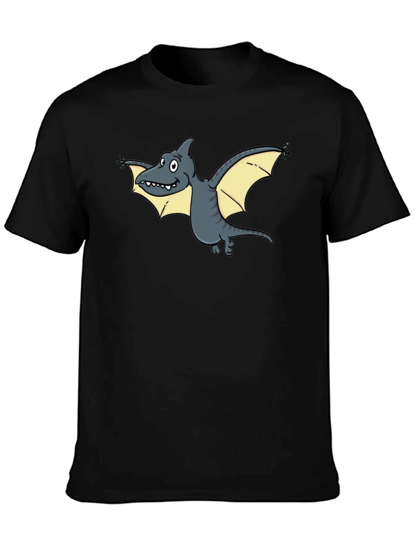 Cartoon Pterodactyl Graphic Tee - Unique Dinosaur T-Shirt