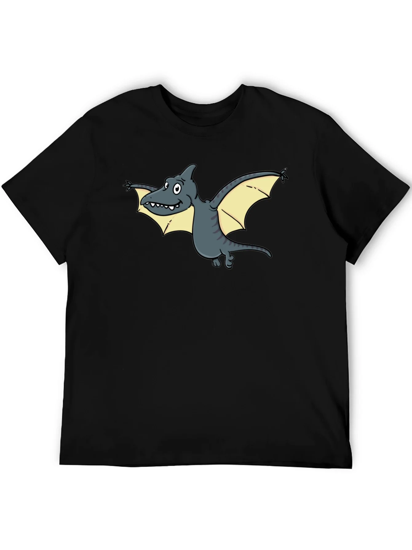 Cartoon Pterodactyl Graphic Tee - Unique Dinosaur T-Shirt