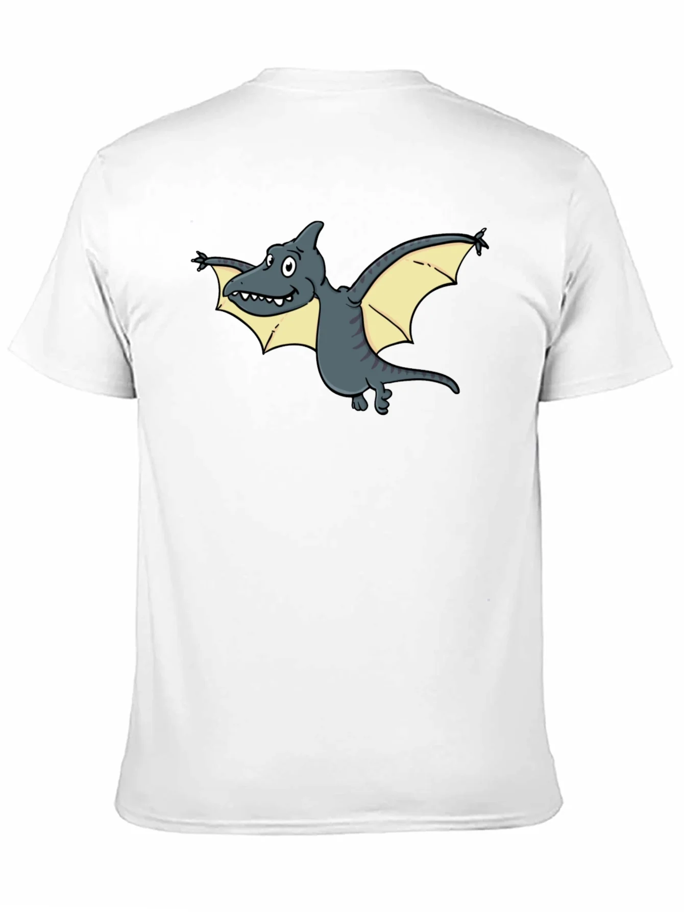 Cartoon Pterodactyl Graphic Tee - Unique Dinosaur T-Shirt