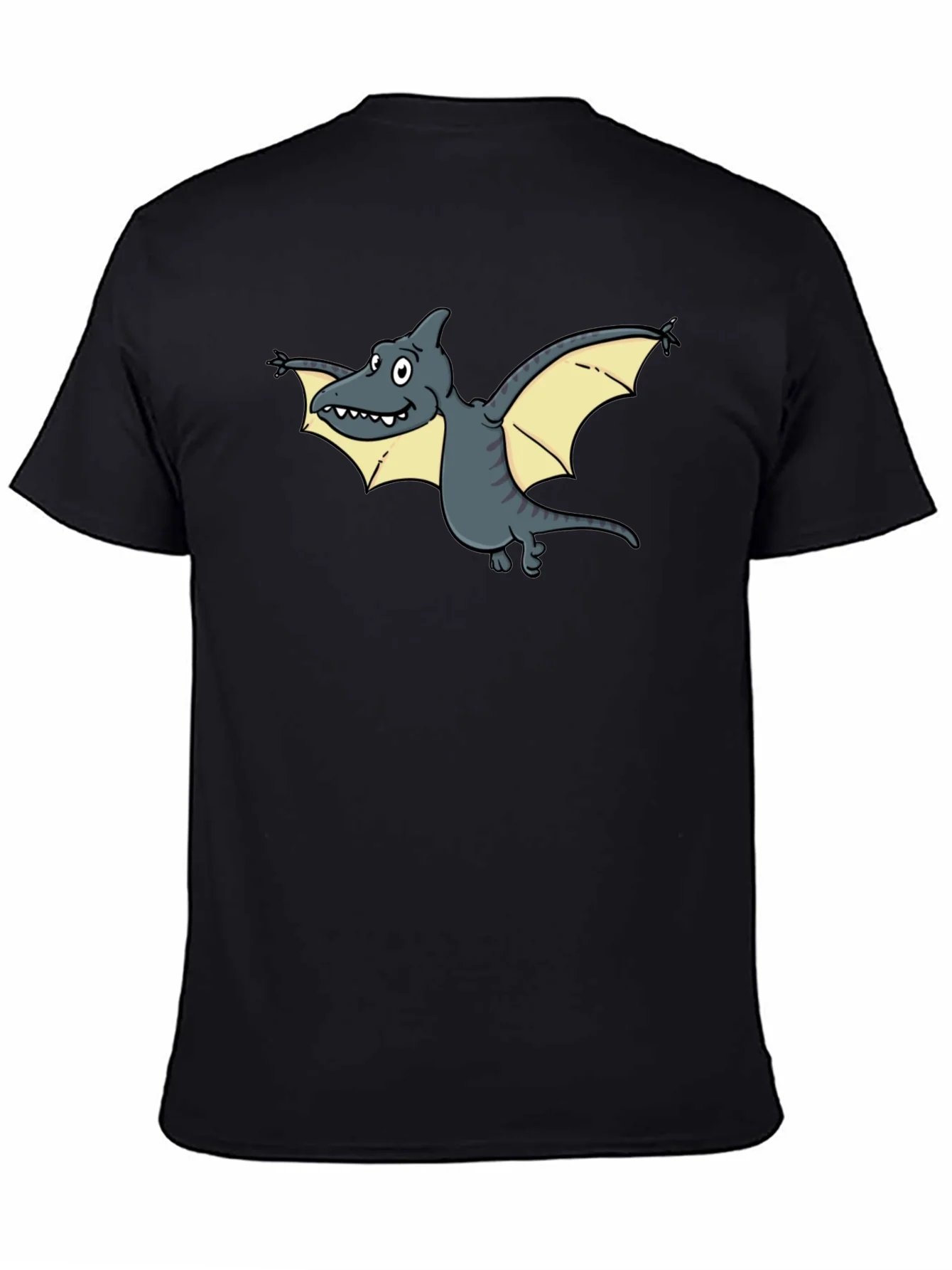 Cartoon Pterodactyl Graphic Tee - Unique Dinosaur T-Shirt