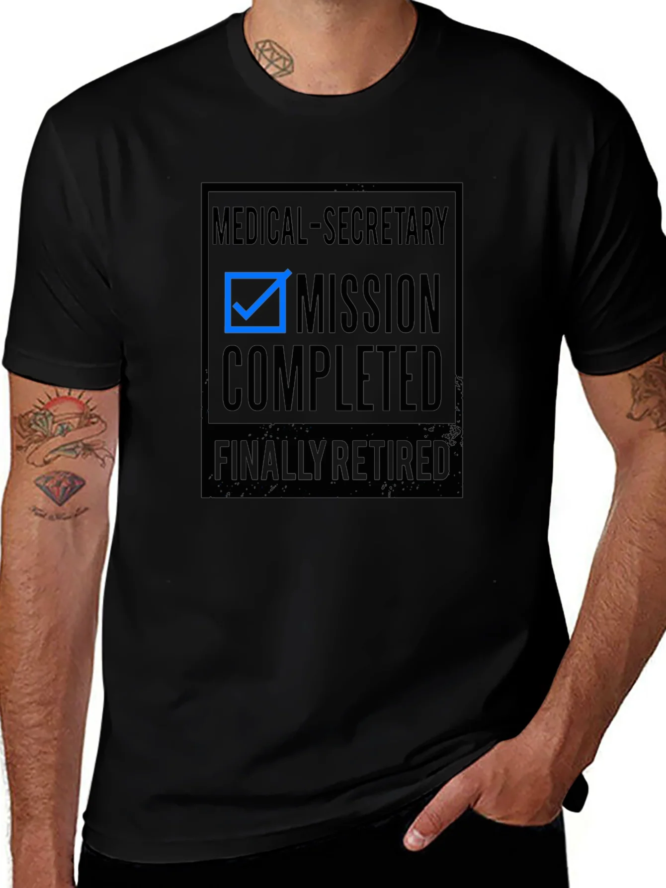 Medical Secretary Retired T-Shirt - Mission Completed!