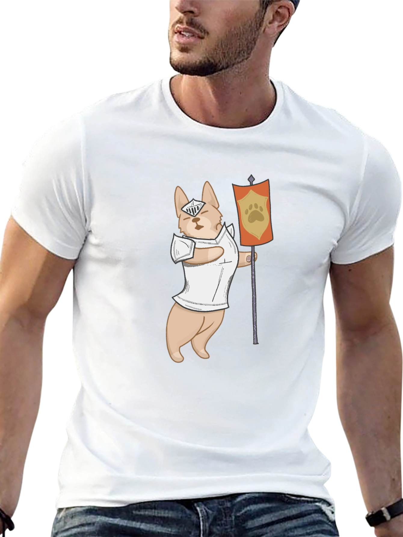 Dog Knight T-Shirt - Funny Canine Warrior Tee