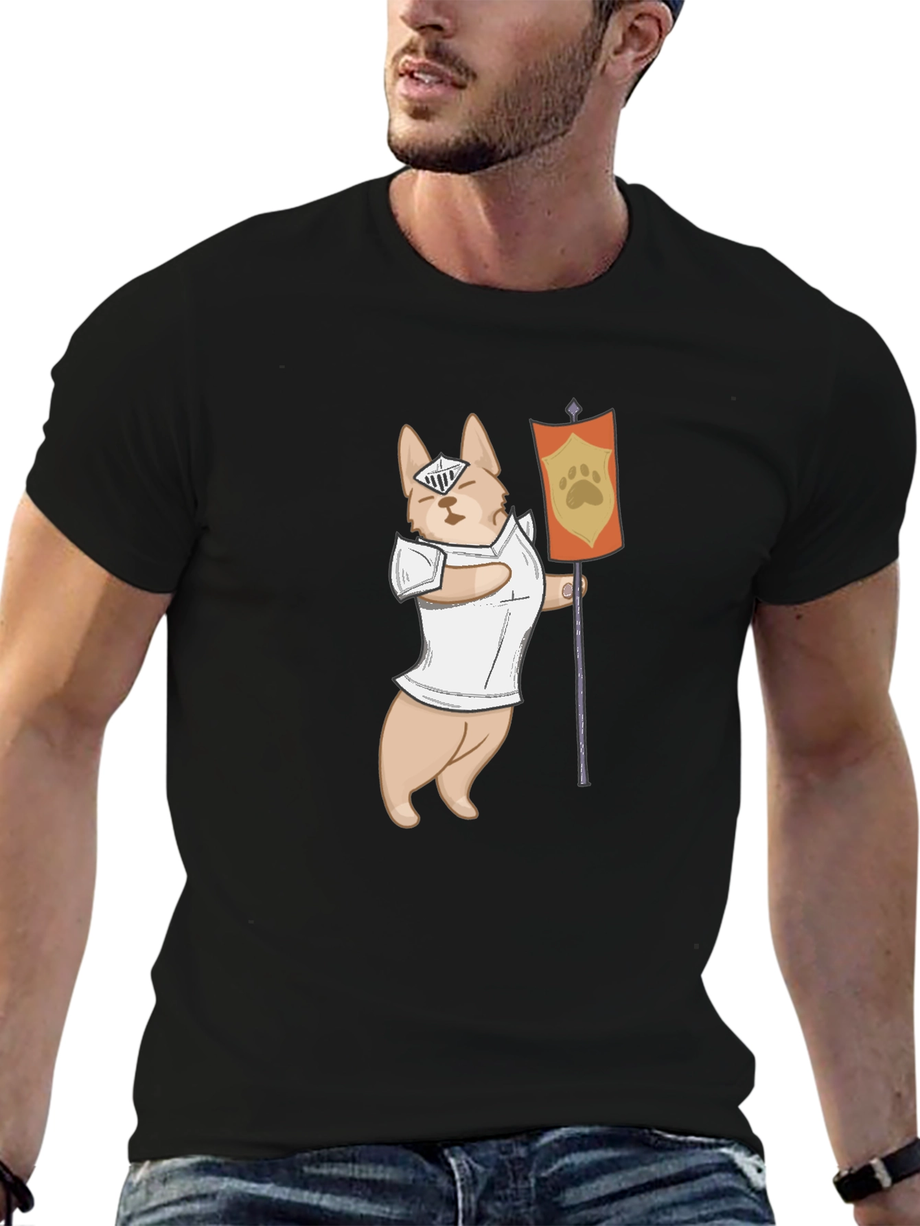 Dog Knight T-Shirt - Funny Canine Warrior Tee