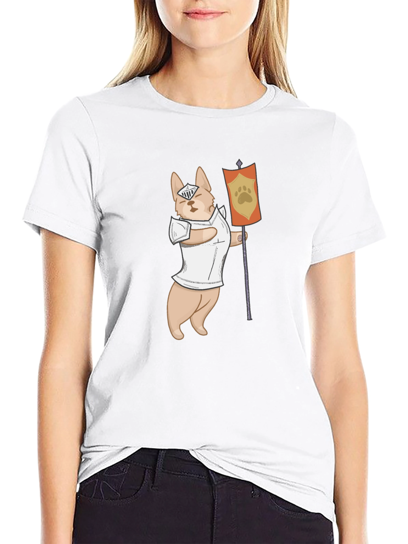 Dog Knight T-Shirt - Funny Canine Warrior Tee