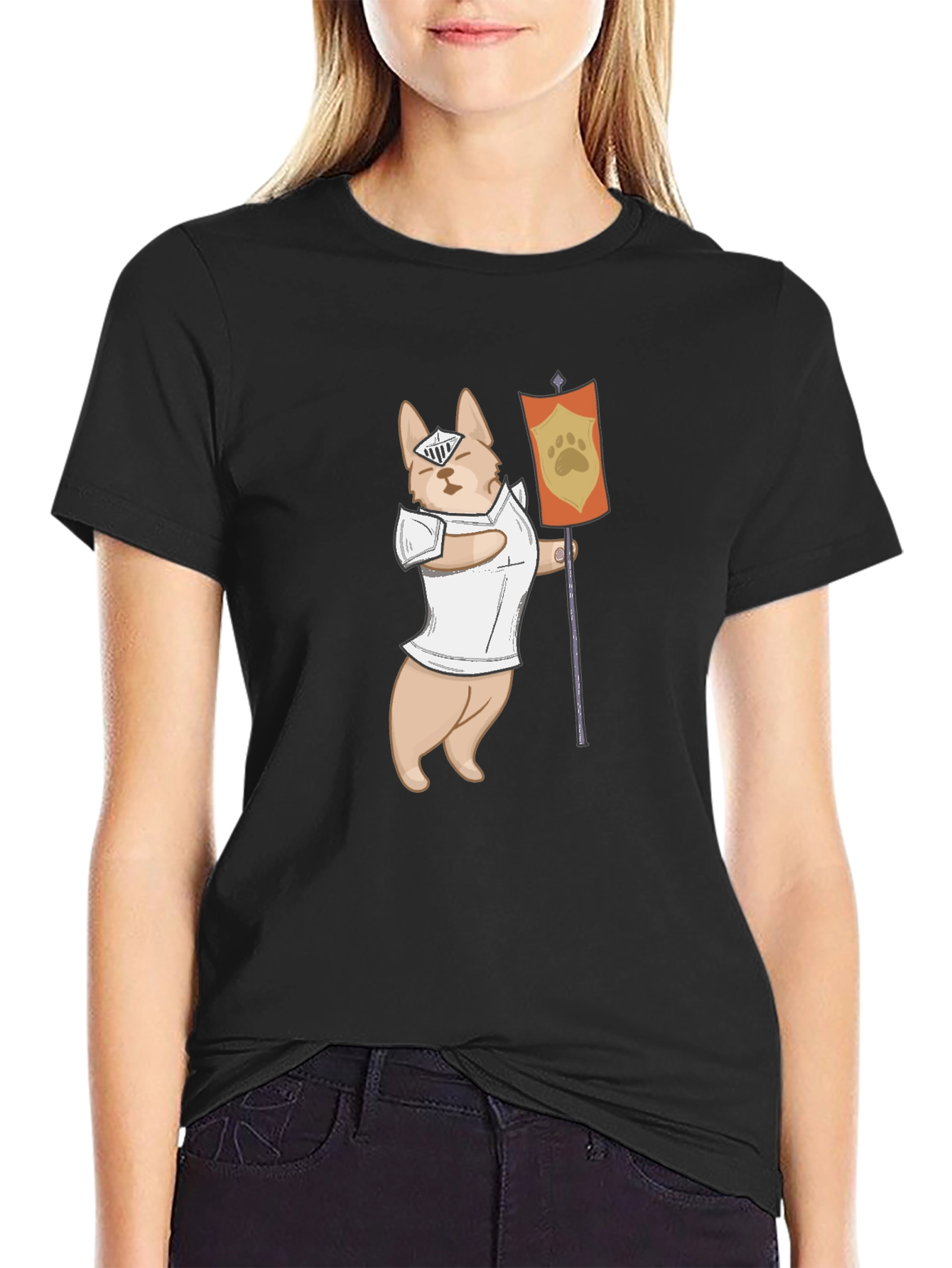 Dog Knight T-Shirt - Funny Canine Warrior Tee