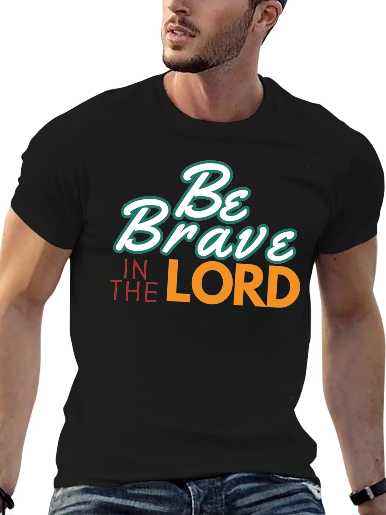 Be Brave in the Lord Black T-Shirt