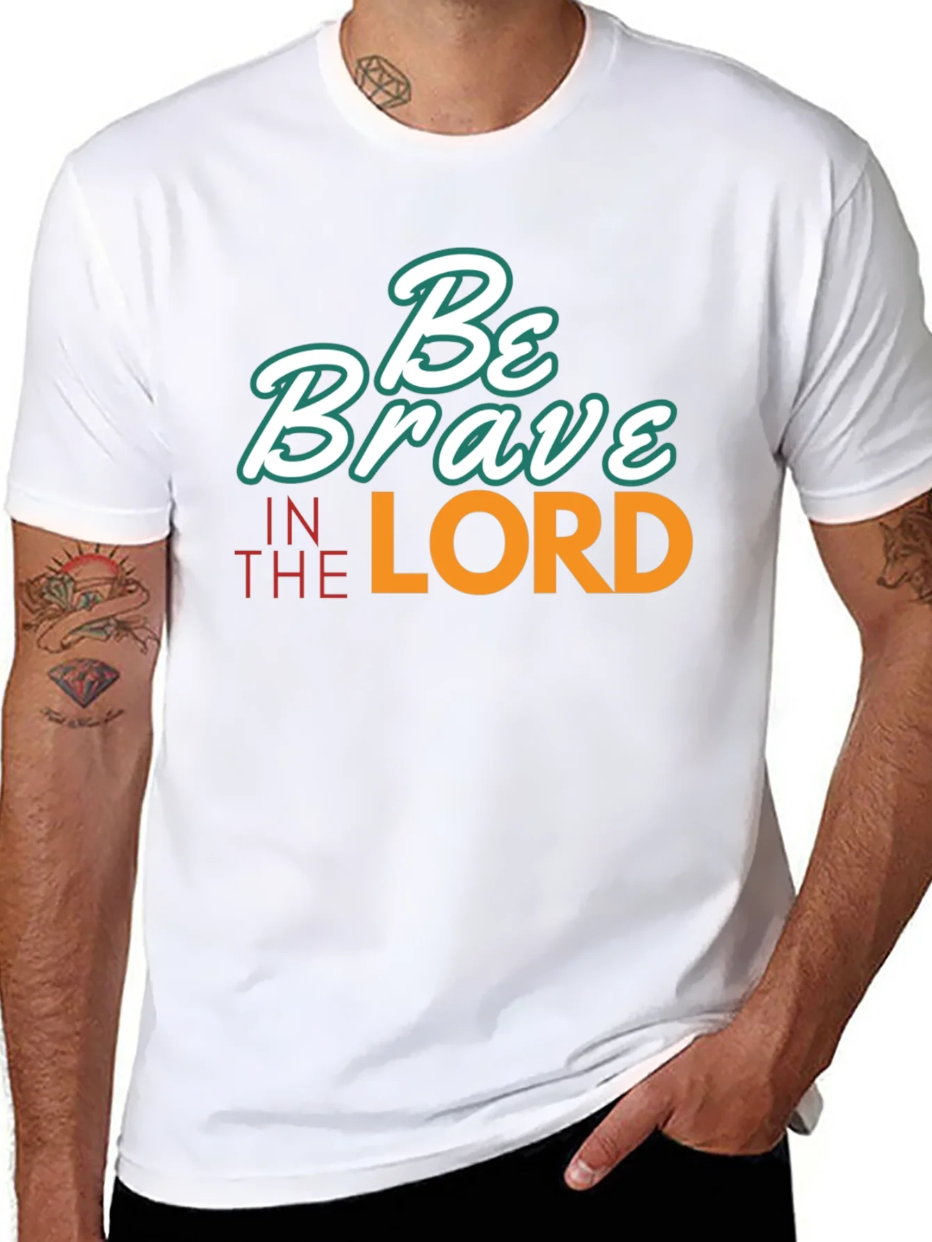 Be Brave in the Lord Black T-Shirt