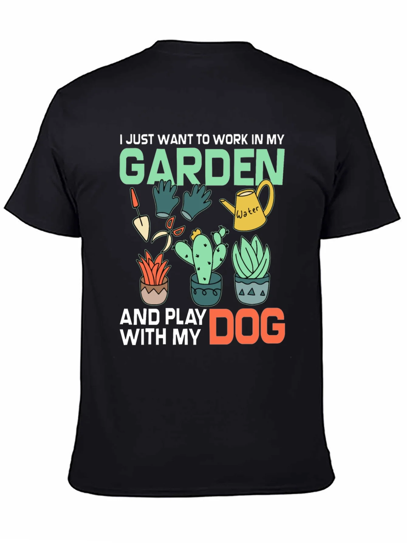 Gardening & Dog Lover Graphic Tee
