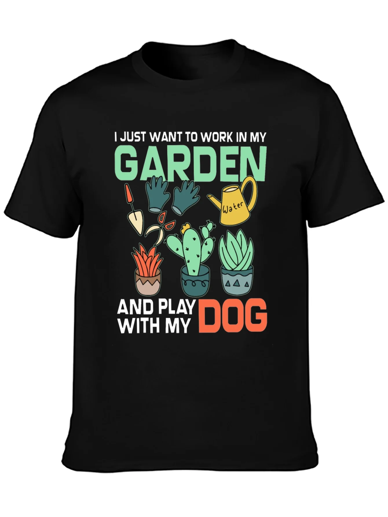 Gardening & Dog Lover Graphic Tee