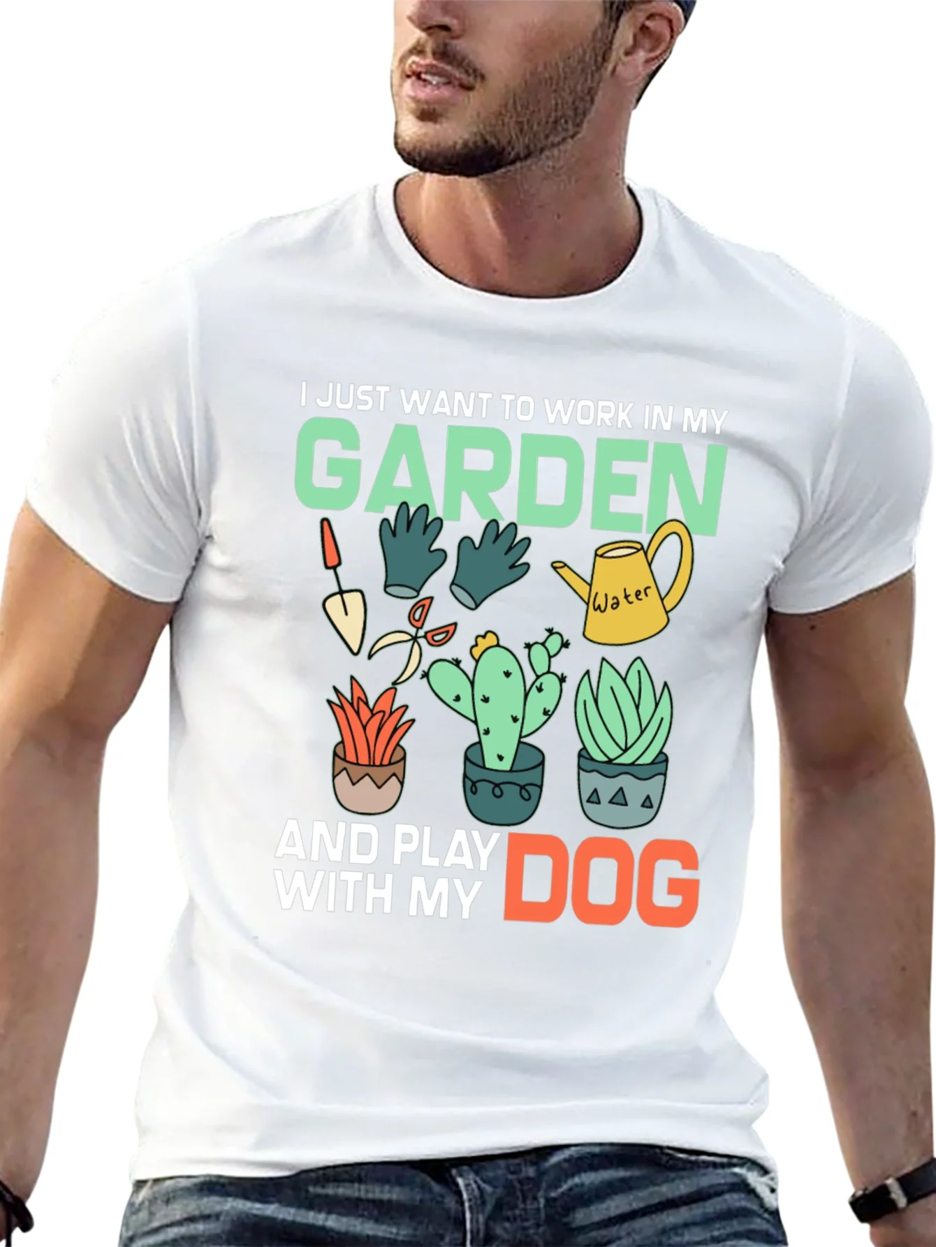Gardening & Dog Lover Graphic Tee