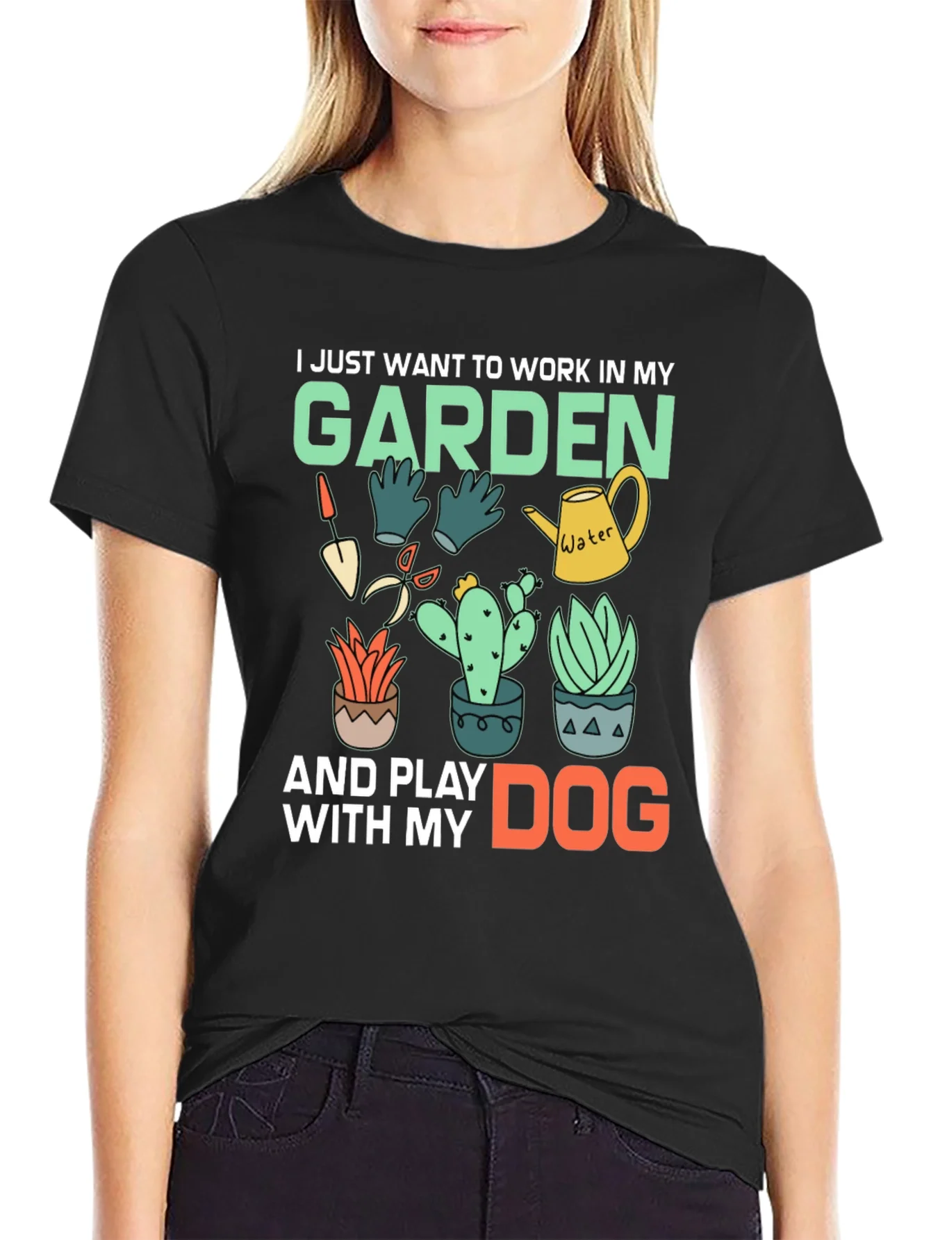 Gardening & Dog Lover Graphic Tee