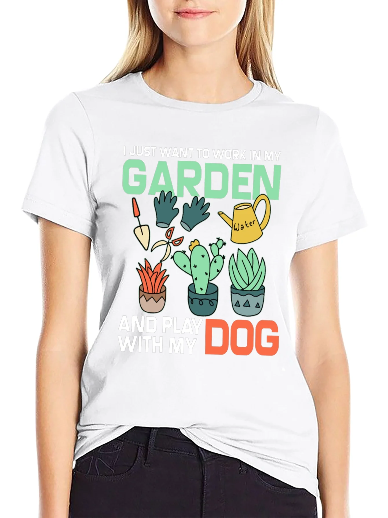 Gardening & Dog Lover Graphic Tee