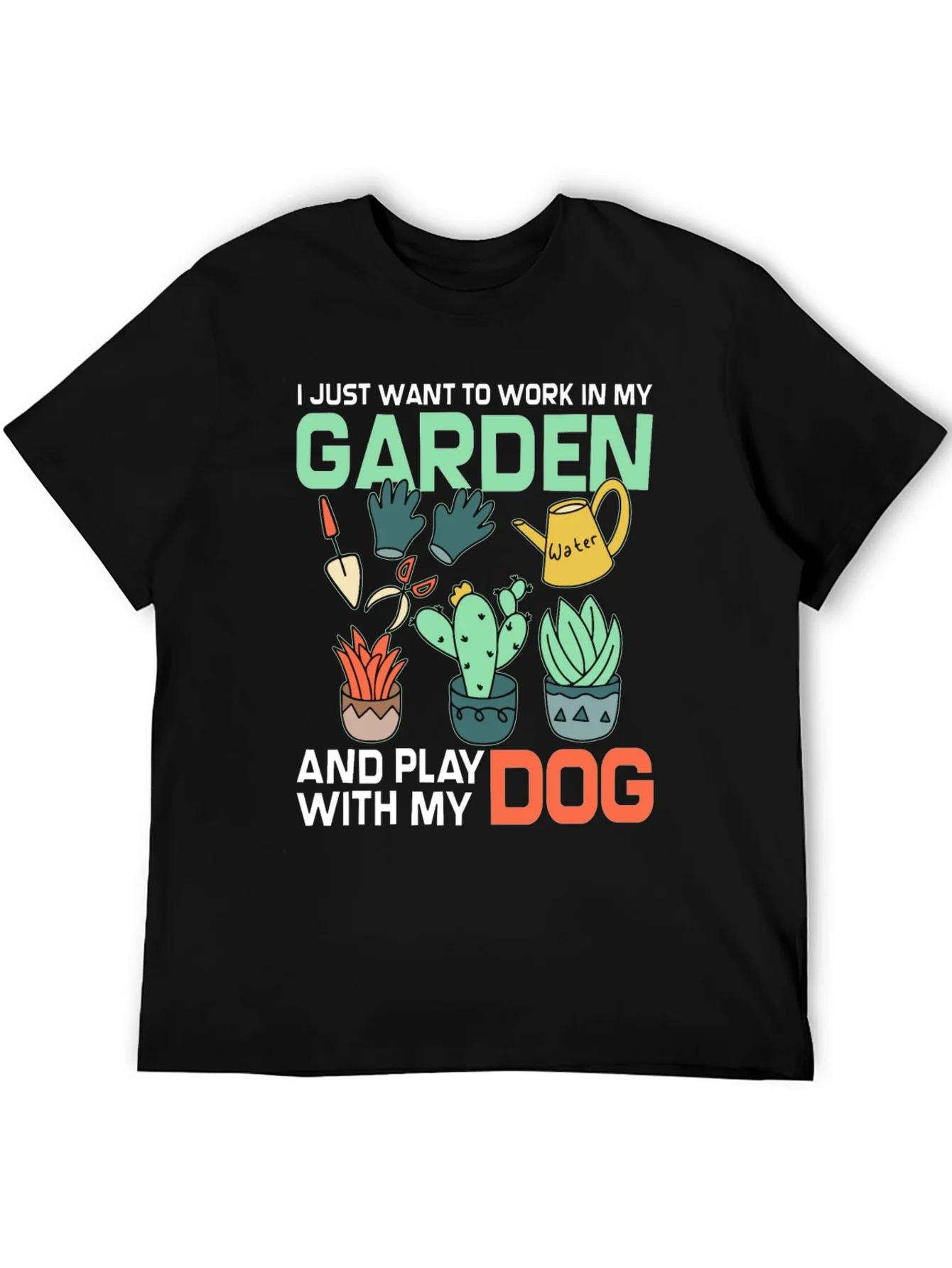 Gardening & Dog Lover Graphic Tee