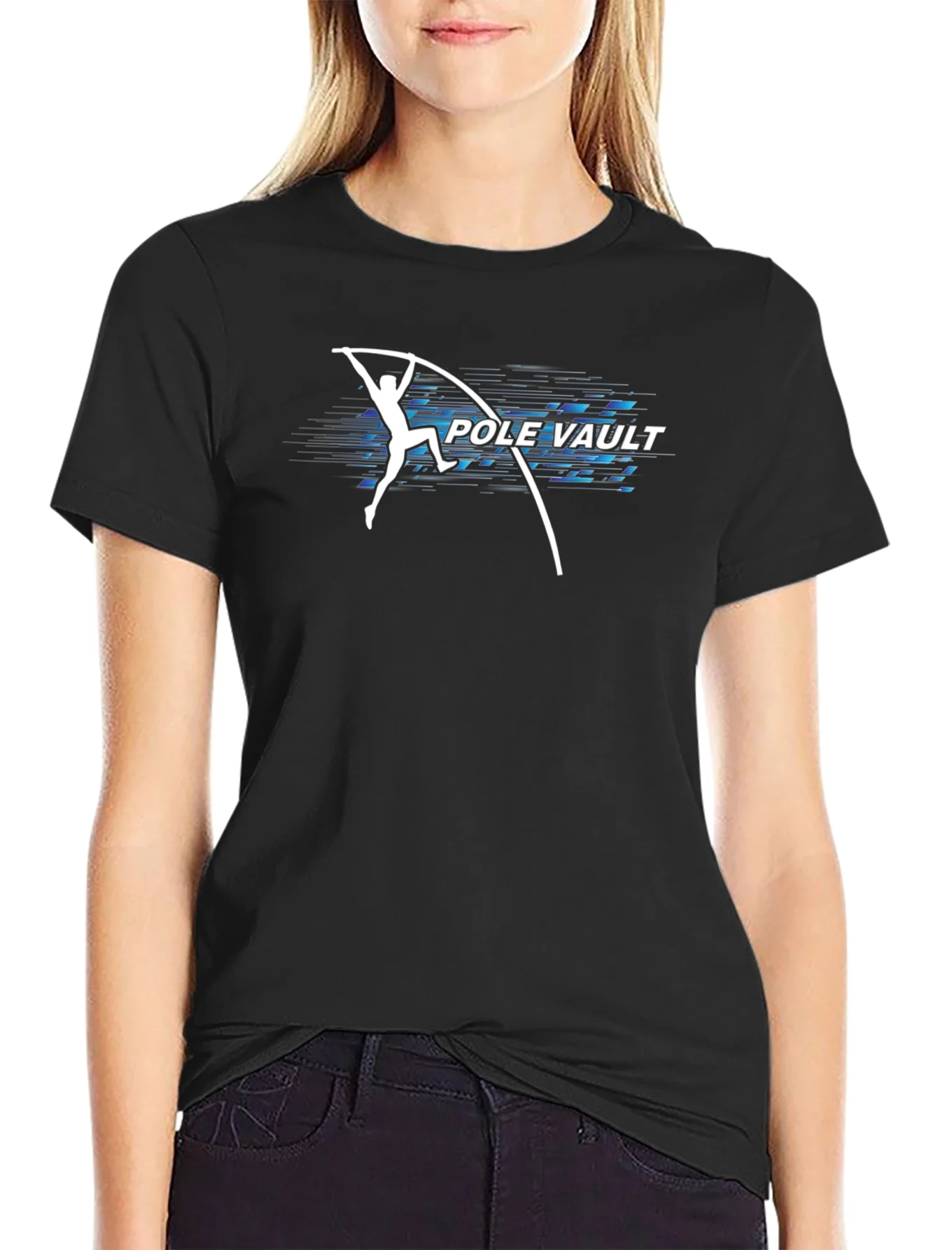 Pole Vault Graphic T-Shirt - Athletic Design