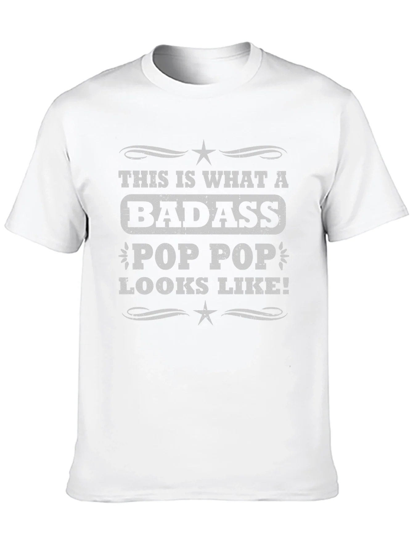 Badass Pop Pop T-Shirt - Cool Grandpa Tee