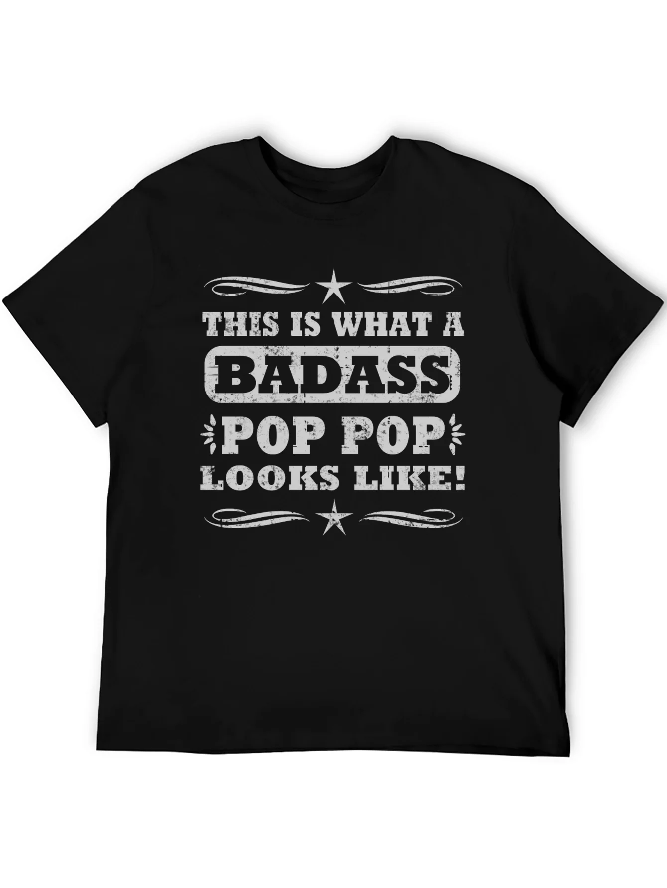 Badass Pop Pop T-Shirt - Cool Grandpa Tee
