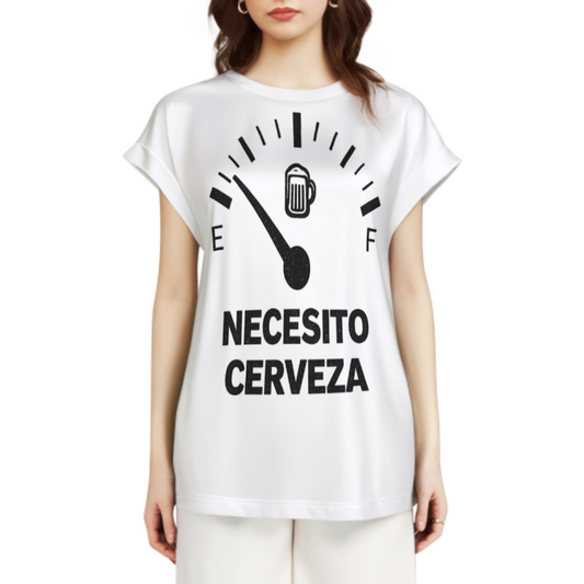 Necesito Cerveza Funny Beer Graphic T-Shirt – Spanish Drinking Humor Party Tee(z181)