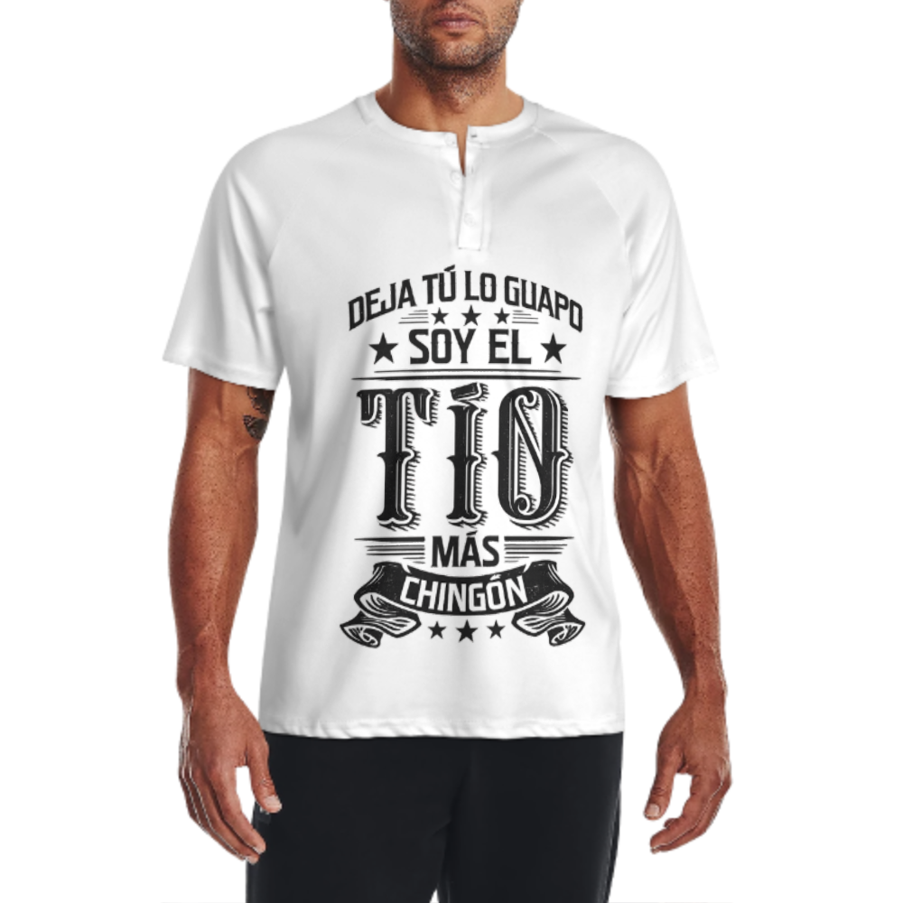 Funny Spanish Tío Graphic T-Shirt – “Soy El Tío Más Chingón” Vintage Family Humor Tee(z198)