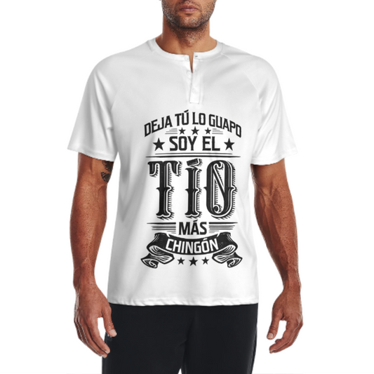 Funny Spanish Tío Graphic T-Shirt – “Soy El Tío Más Chingón” Vintage Family Humor Tee(z198)