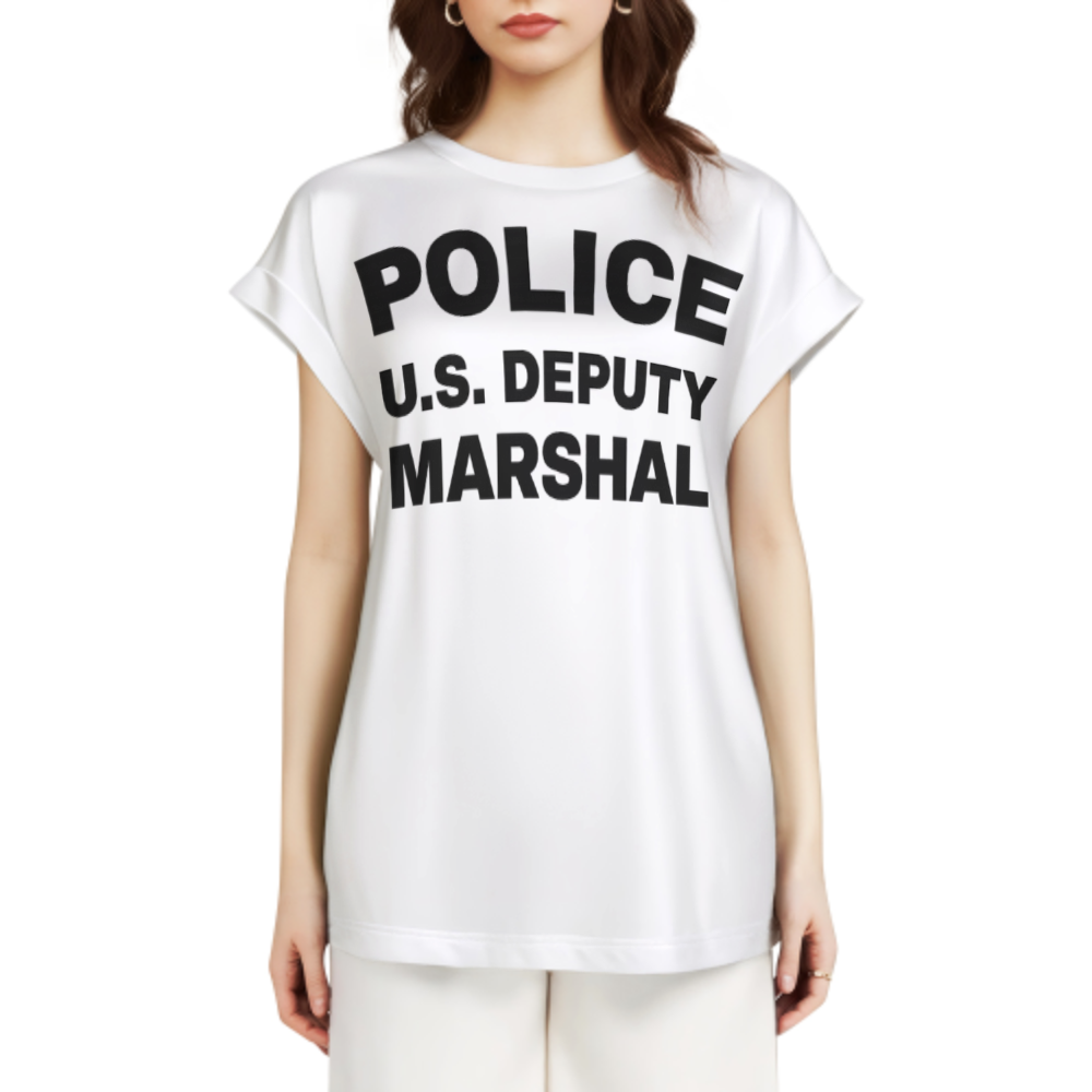 Police U.S. Deputy Marshal Graphic T-Shirt – Bold Law Enforcement Style Statement Tee(z188)