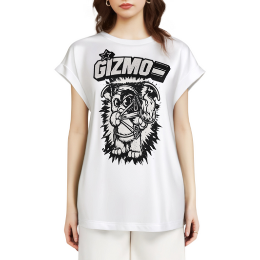 Retro Gizmo Graphic T-Shirt – Vintage Gremlin Cartoon Streetwear Tee for Movie Fans(z187)