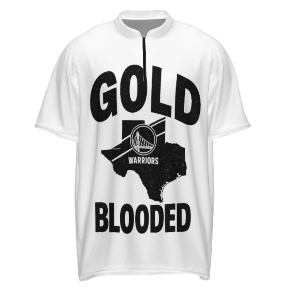 Gold Blooded Warriors Fan Shirt – Vintage Basketball Pride Graphic Tee for Loyal Fans(z208)