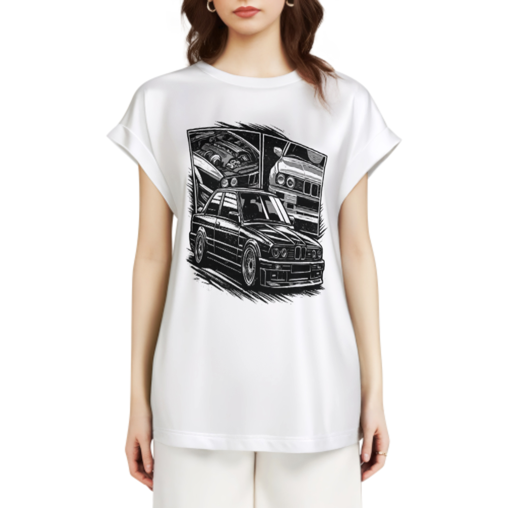 Retro Performance Car Graphic Tee – Vintage Racing Streetwear Unisex T-Shirt(z184)