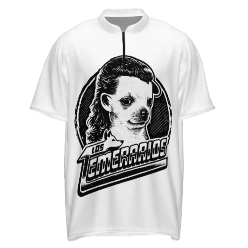 Los Temerarios Retro Dog Graphic T-Shirt – Funny Vintage Meme Style Tee for Music & Humor Fans(z204)