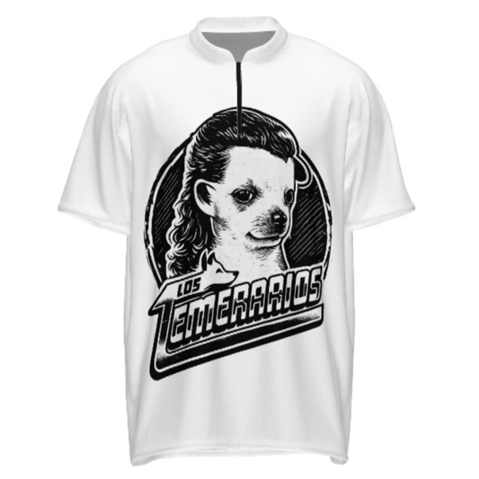 Los Temerarios Retro Dog Graphic T-Shirt – Funny Vintage Meme Style Tee for Music & Humor Fans(z204)