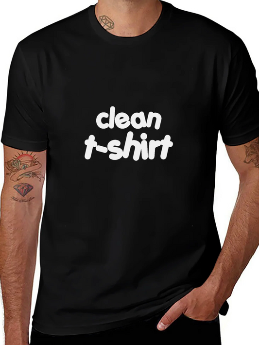 Black Clean T-Shirt Graphic Tee