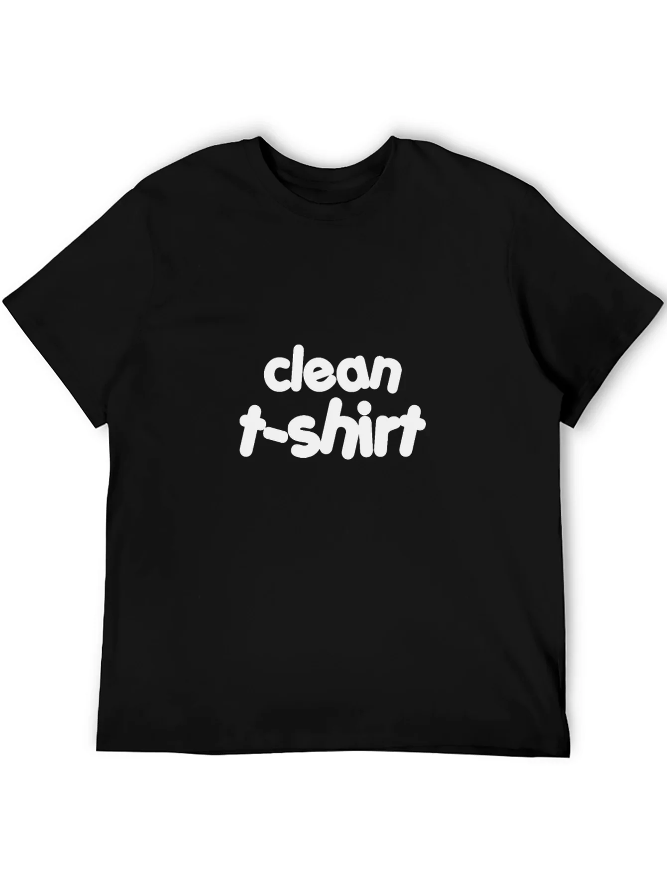 Black Clean T-Shirt Graphic Tee