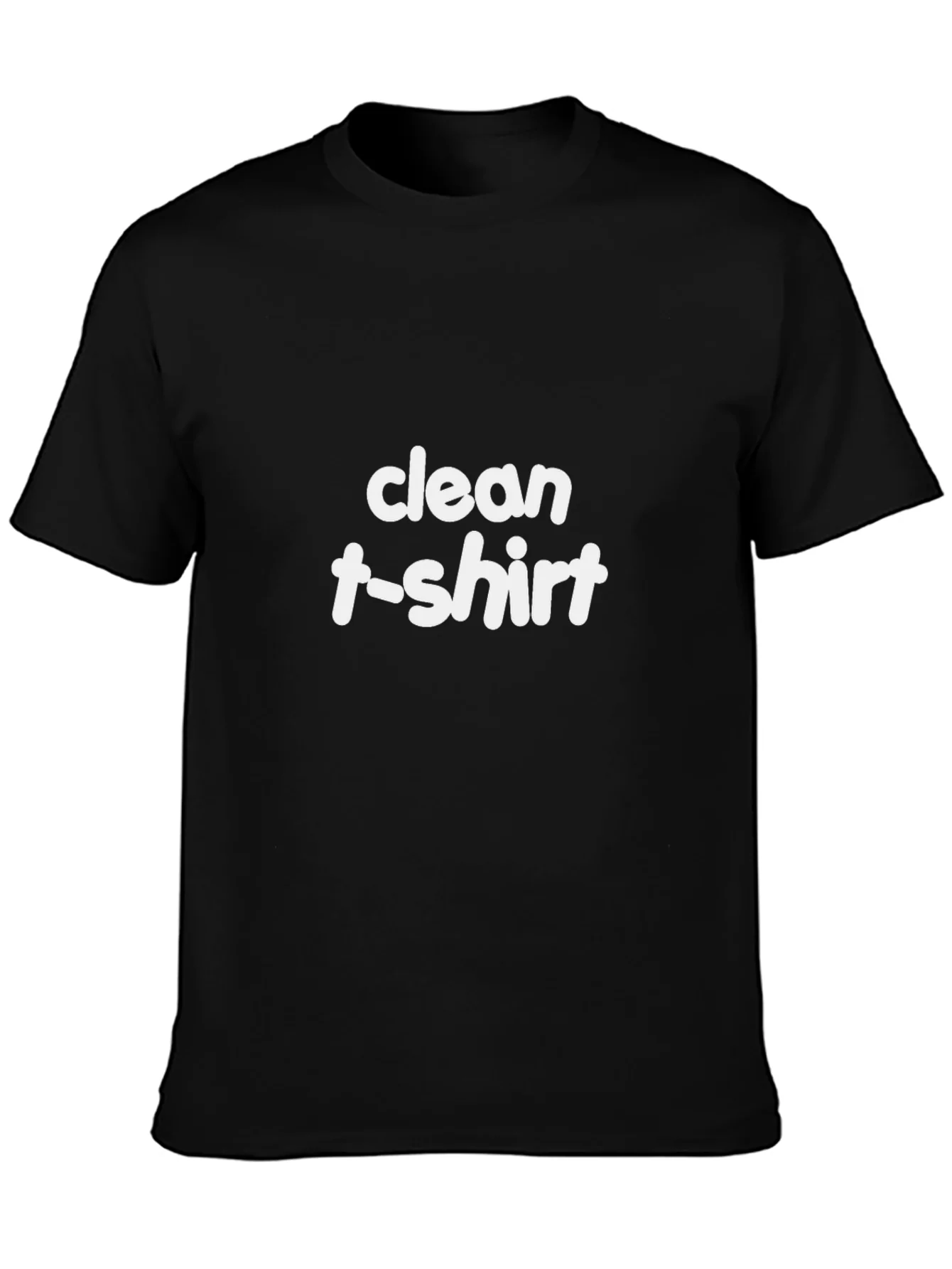Black Clean T-Shirt Graphic Tee