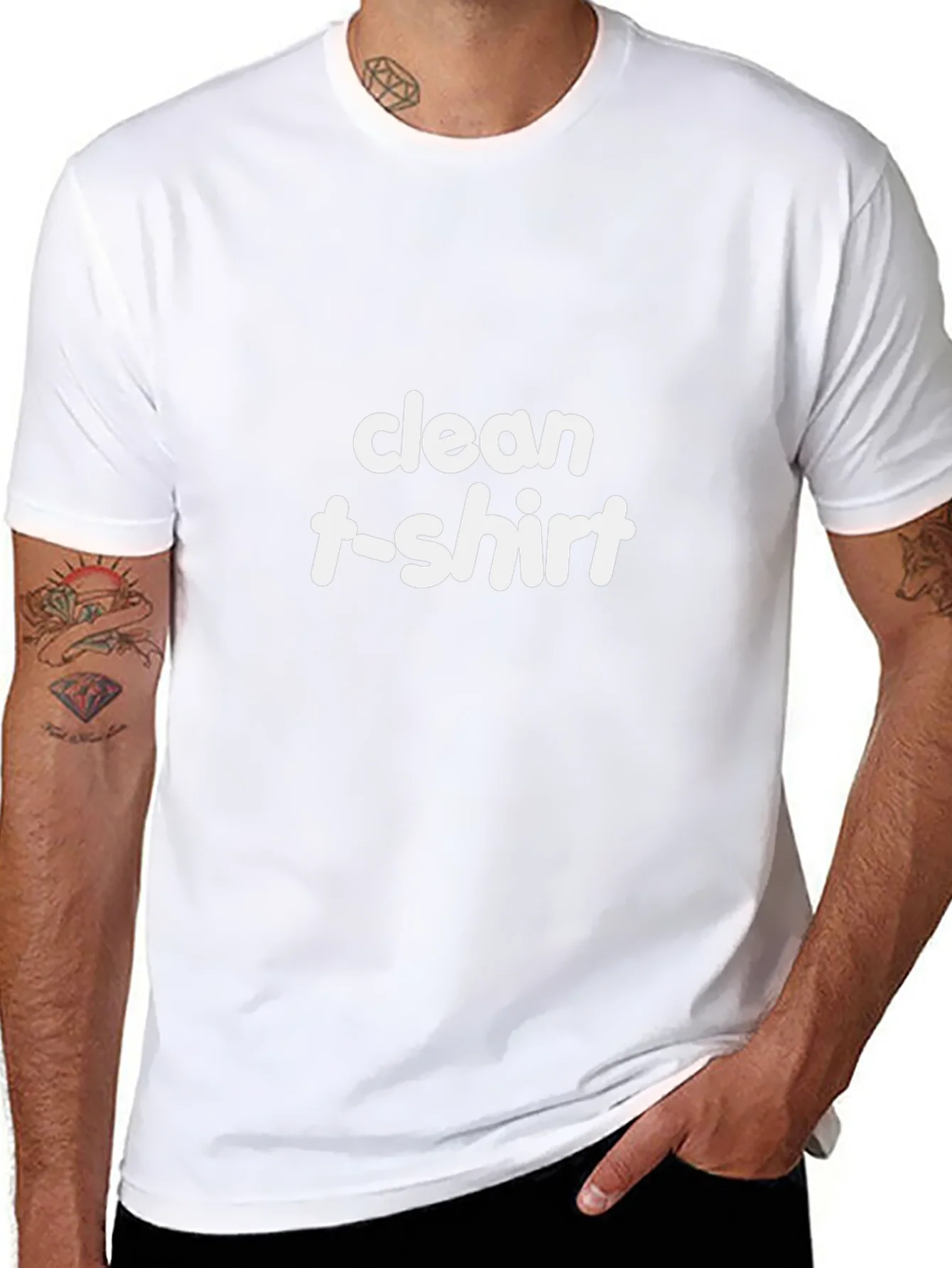 Black Clean T-Shirt Graphic Tee