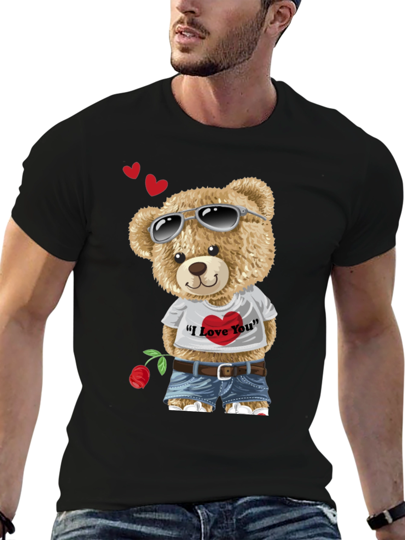 Teddy Bear I Love You Graphic T-Shirt