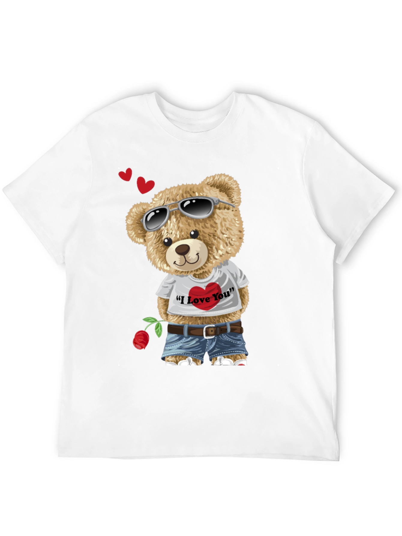Teddy Bear I Love You Graphic T-Shirt