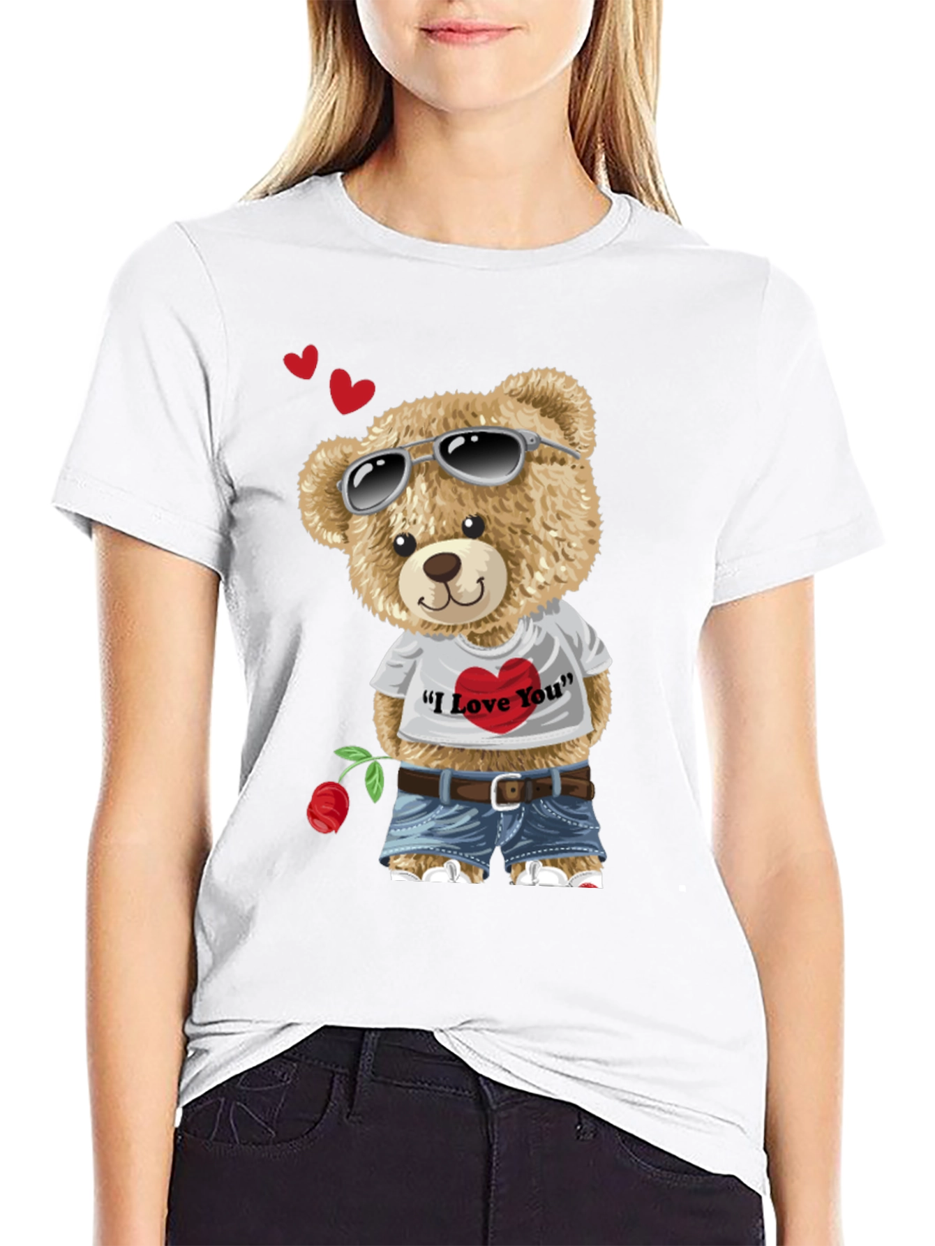 Teddy Bear I Love You Graphic T-Shirt