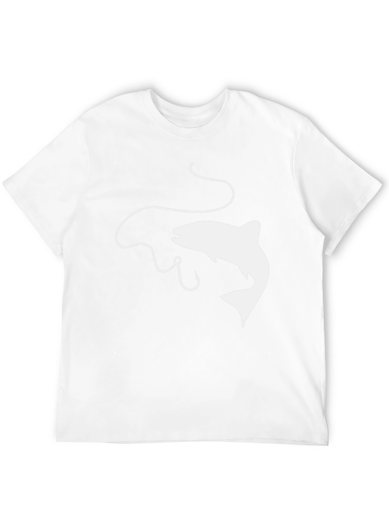 Fishing Graphic Tee - Black Cotton Comfort