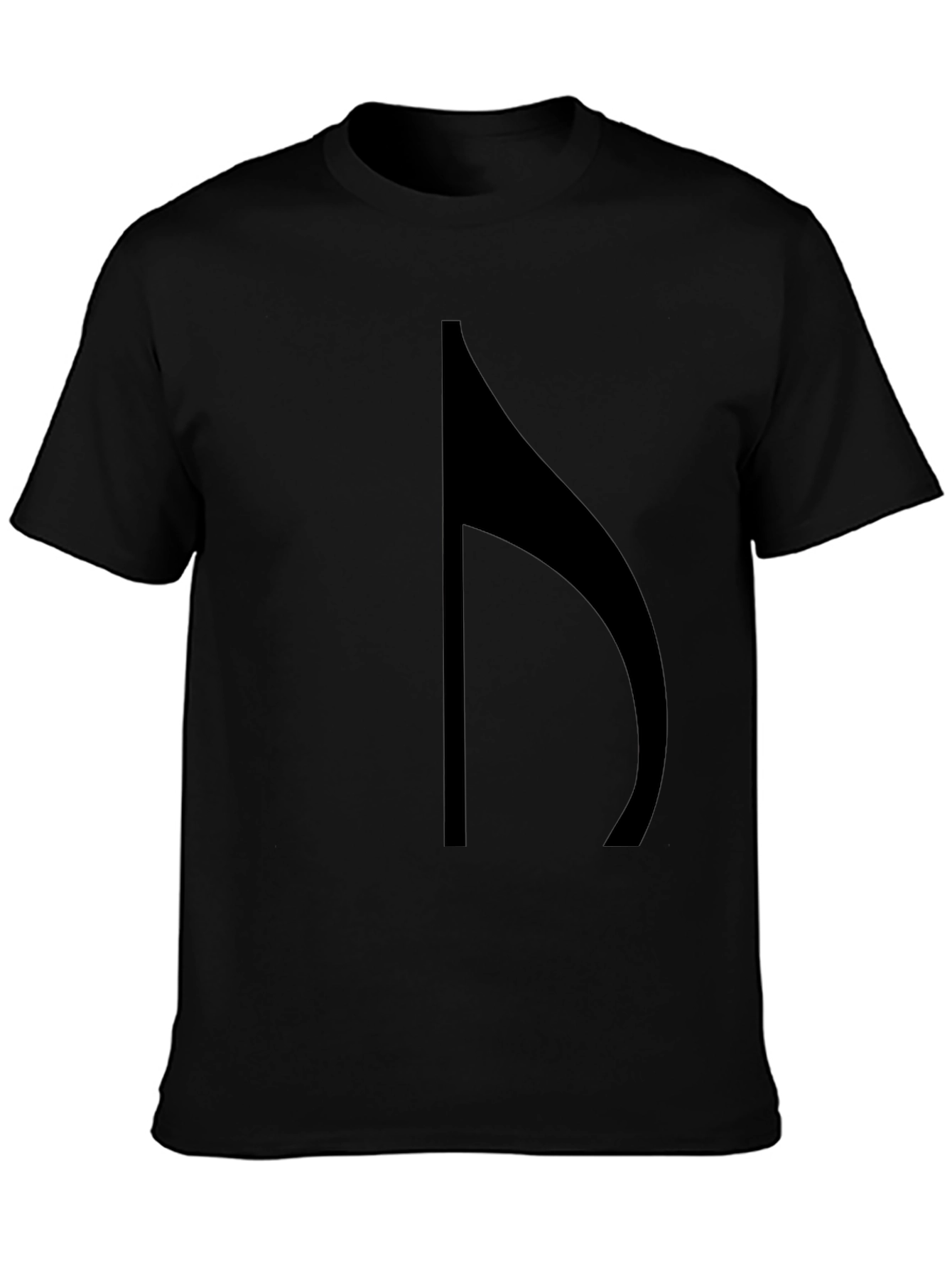 Unique Black Music Note Graphic Tee