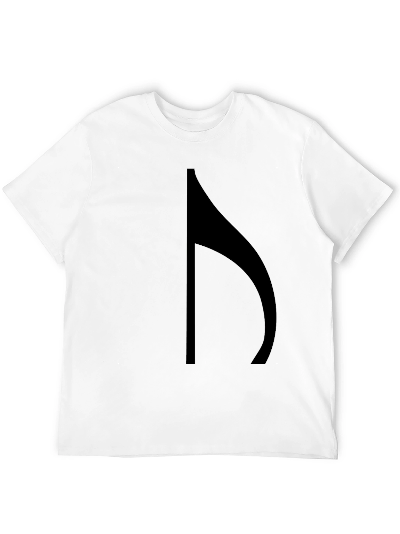 Unique Black Music Note Graphic Tee