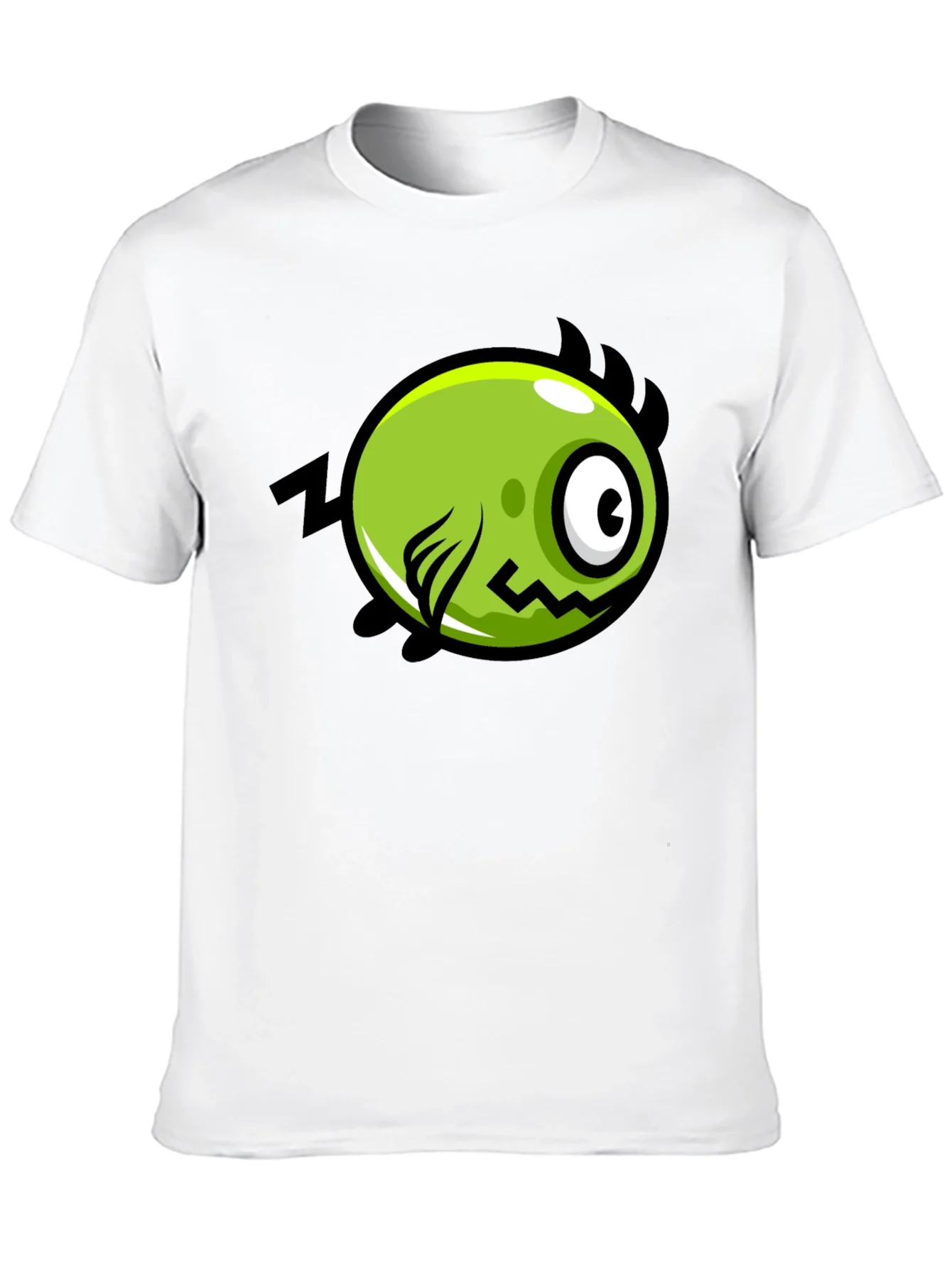 Funny Green Monster Graphic T-Shirt