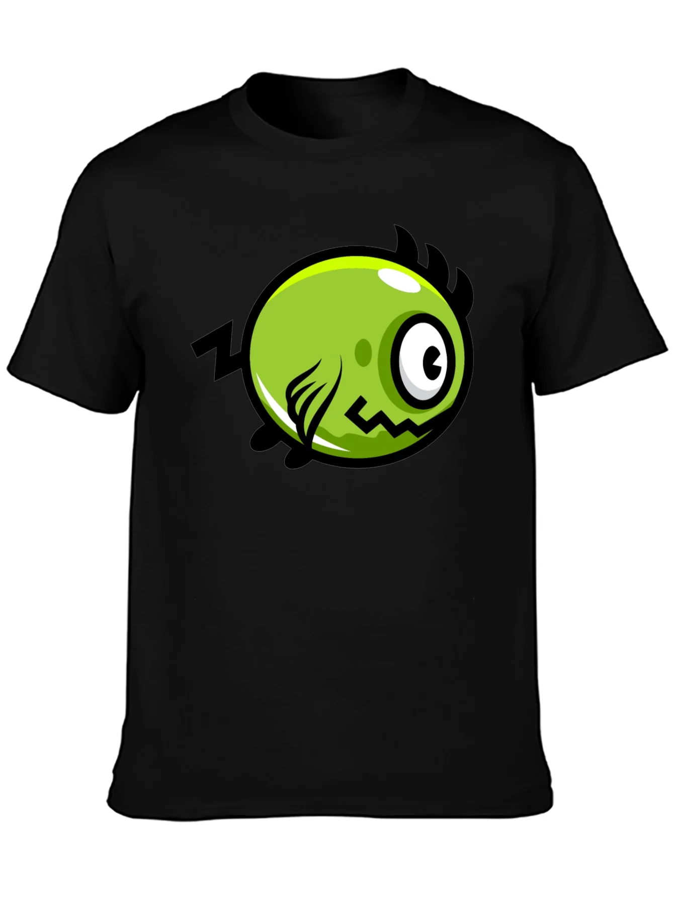 Funny Green Monster Graphic T-Shirt