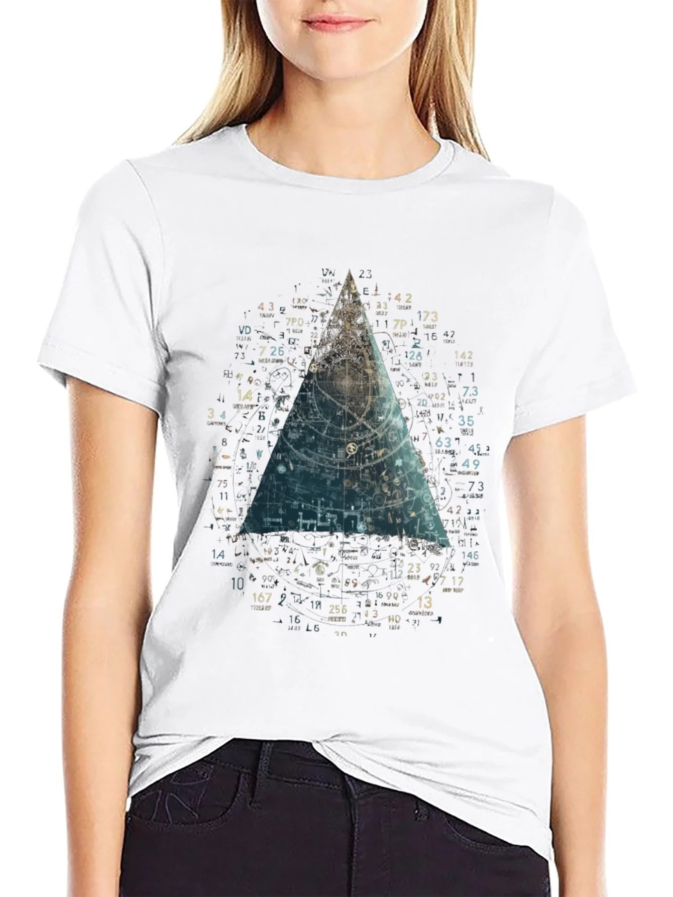 Geometric Blueprint Tee - Modern Graphic T-Shirt