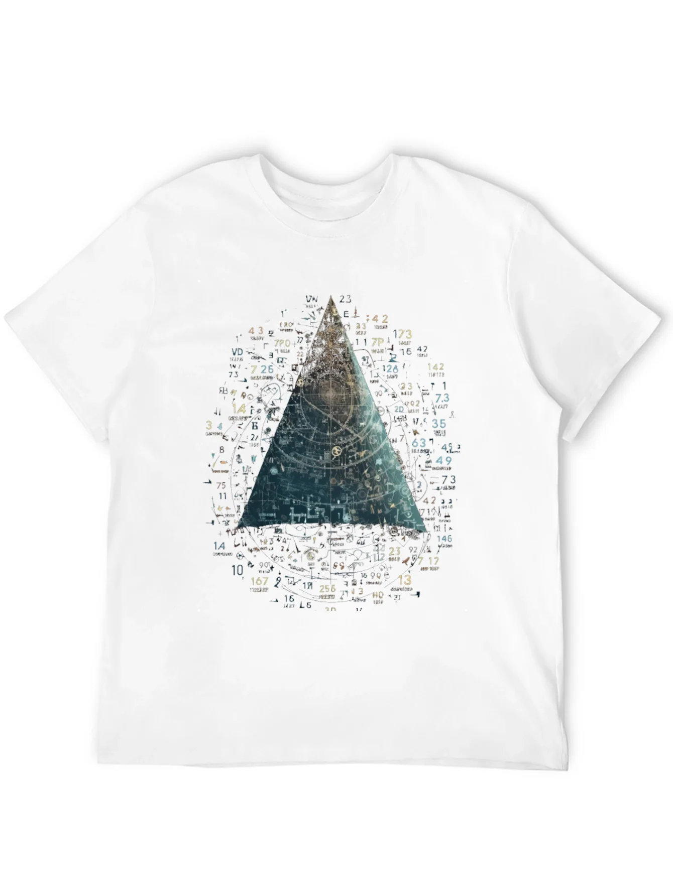 Geometric Blueprint Tee - Modern Graphic T-Shirt