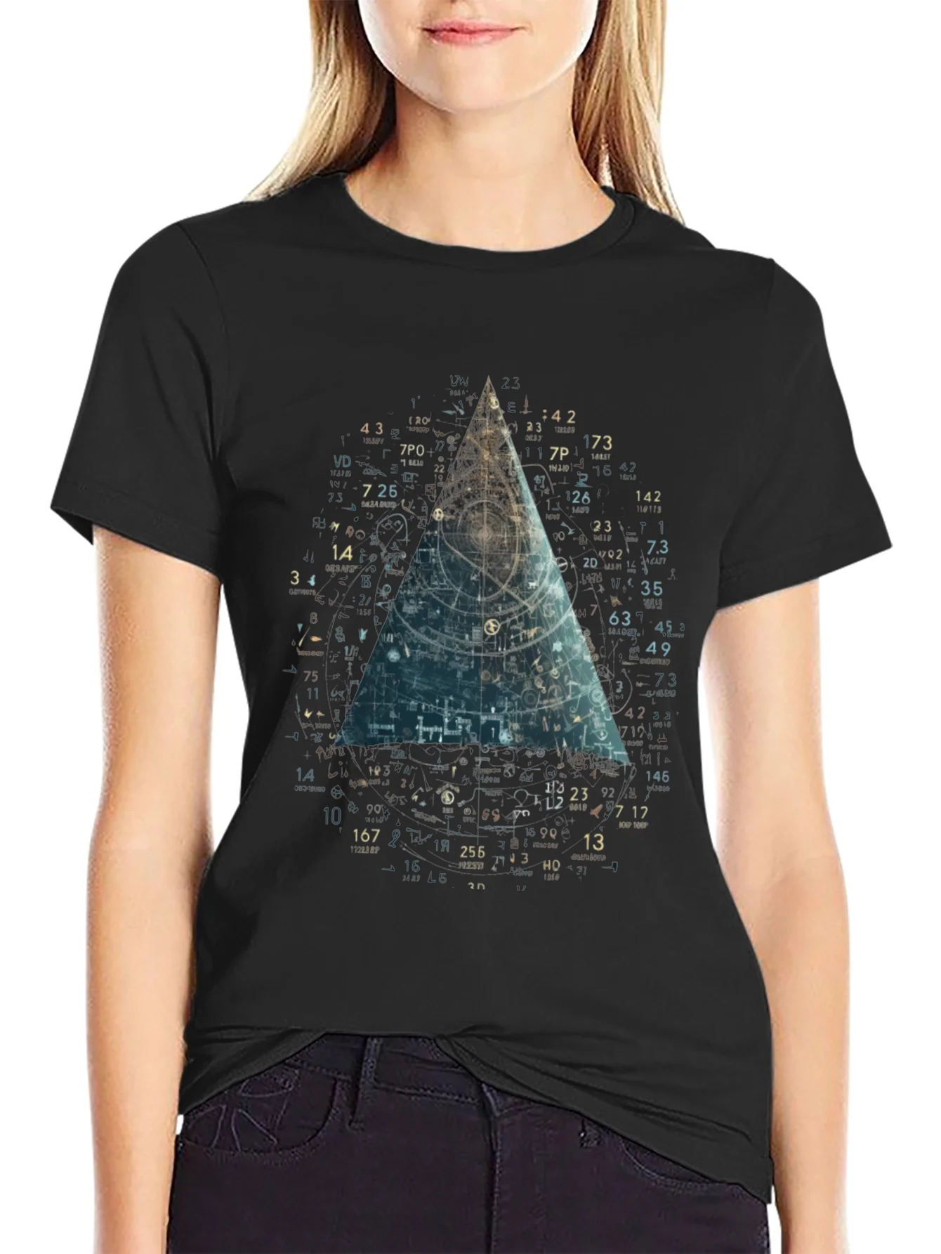 Geometric Blueprint Tee - Modern Graphic T-Shirt